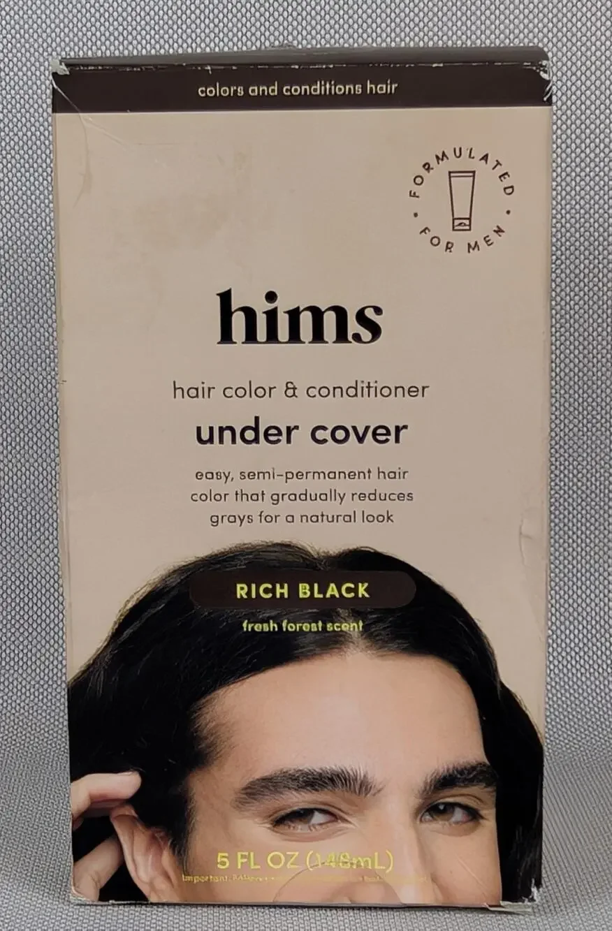 hims Under Cover Hair Color & Conditioner Rich Black 5 fl oz